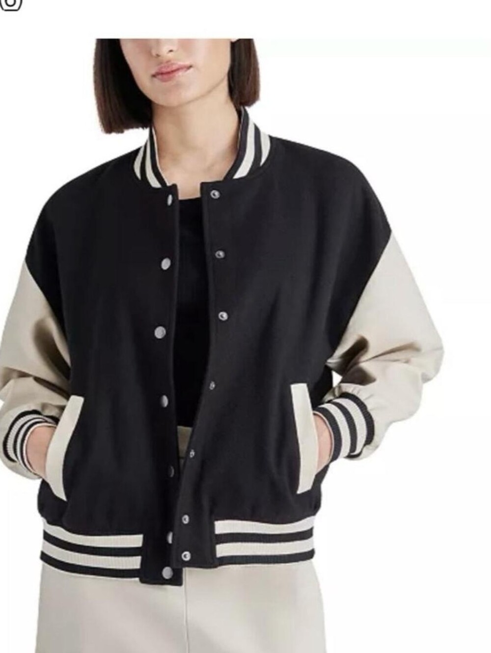 Steve Madden Varsity Bomber Jacket